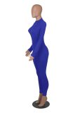 Long Sleeve Zipper Solid Sport Jumpsuit SFY-935