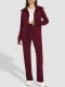 Plus Size Long Sleeve Zipper Sweatshirt Two Piece Pants Set GWHT-A99