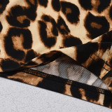 Leopard Printed Backless Sling Romper GNZD-60628JBZ