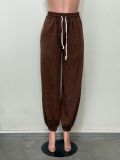 Casual Hot Drill Solid Color Pants OD-8796