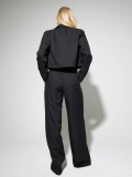 Long Sleeve Short Blazer Two Piece Pants Set GWHT-659