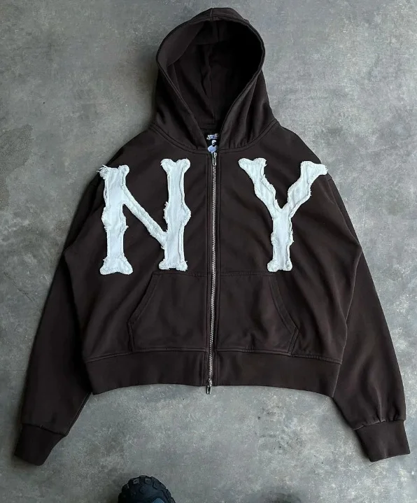 VIP1 Embroidered Loose Couple Hoodie Jacket GWHT-A2024626