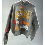 Letter Printed Loose Hooded Sweatshirt GWHT-A2024818