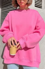 Solid Color Long Sleeve Sweatshirt GWHT-1946