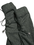 Slash Shoulder Long Sleeve Two Piece Pants Set HNIF-YF405