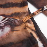 Long Sleeve Printed Mesh Shirt GDSF-C26TP386