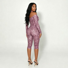 Halterneck 3/4 Sleeve Seventh Jumpsuit MXBF-J26JP426