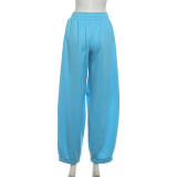 Solid Color Loose Pants GZJQ-K6P19879A