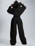 Fleece-lined Zipper Solid Color Jumpsuit CH-26052