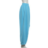 Solid Color Loose Pants GZJQ-K6P19879A
