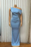 Slash Shoulder Sleeveless Bodycon Dress GMYU-10517