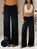 Solid Color Drawstring Loose Pants GSRX-992