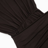 Solid Color Casual Mini Dress GSZM-J26DS462