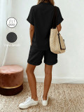 Casual Short Sleeve Shrot 2 Piece Set GSRX-993