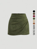 Fashion Solid Color Mini Skirt GSRX-1008