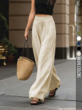 Solid Color Loose Wide Leg Pants GSRX-998