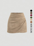 Fashion Solid Color Mini Skirt GSRX-1008