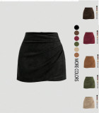 Fashion Solid Color Mini Skirt GSRX-1008