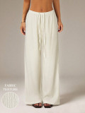 Solid Color Drawstring Loose Pants GSRX-992