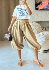 Solid Color Loose Lantern Pant AIL-372
