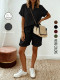 Casual Short Sleeve Shrot 2 Piece Set GSRX-993
