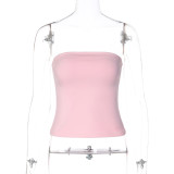 Solid Color Backless Top LJSF-T6922460H