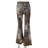 Leopard Printed Flare Pants LJSF-P6922443X