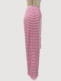 Solid Color Stripe Loose Pants GMYS-LWZ8175