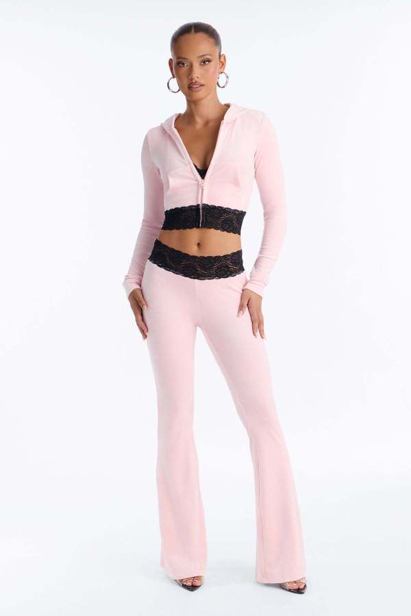 Long Sleeve Hooded Top Two Piece Pants Set YD-8867