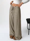 Solid Color Stripe Loose Pants GMYS-LWZ8175