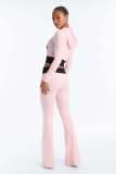Long Sleeve Hooded Top Two Piece Pants Set YD-8867