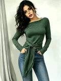 Stripe Long Sleeve T Shirt GMYS-WL260711