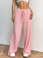 Solid Color Stripe Loose Pants GMYS-LWZ8175