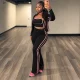 Contrast Color Sling Three Piece Pants Set HNIF-TY047