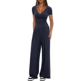 Casual Solid Color Long Sleeve Pants 2 Piece Set GMYS-LWZ8277