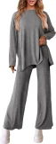 Solid Color Long Sleeve Knits 2 Piece Pants Set GMYS-LWZ8262