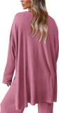 Solid Color Long Sleeve Knits 2 Piece Pants Set GMYS-LWZ8262