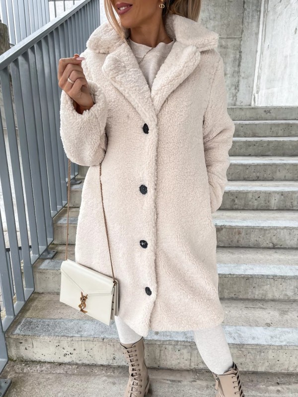 Long Sleeve Lapel Plush Coat GMYS-LWZ0506