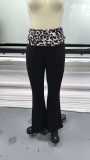 Color Block Patchwork Micro Flare Pants GMYS-WL260718