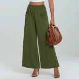 Solid Color High Waist Casual Loose Pants GMYS-LWZ8063