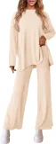Solid Color Long Sleeve Knits 2 Piece Pants Set GMYS-LWZ8262