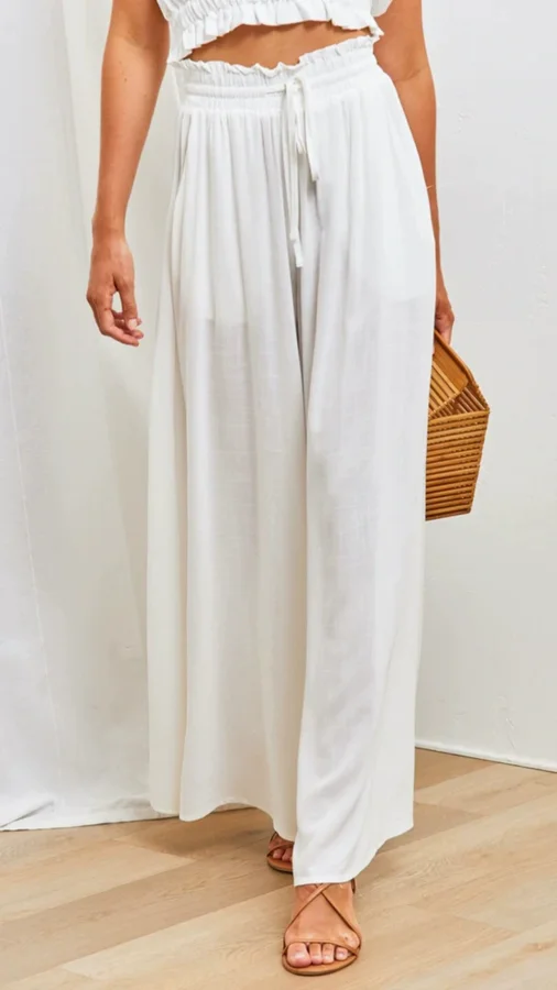 Solid Color Loose Wide Leg Pants GMYS-LWZ0121