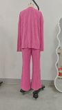 V Neck Long Sleeve Loose Two Piece Pants Set GMYS-LWZ8308