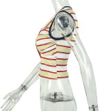 Round Neck Sleeveless Printed T Shirt GJYO-JT0128985