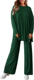 Solid Color Long Sleeve Knits 2 Piece Pants Set GMYS-LWZ8262