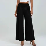 Solid Color High Waist Casual Loose Pants GMYS-LWZ8063
