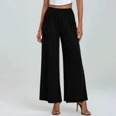 Solid Color High Waist Casual Loose Pants GMYS-LWZ8063