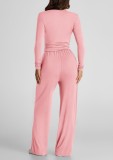 Solid Color Long Sleeve Casual Pants Suit GMYS-LWZ8263