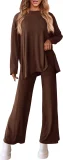Solid Color Long Sleeve Knits 2 Piece Pants Set GMYS-LWZ8262