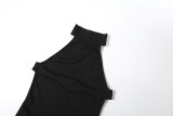 Sleeveless Solid Color Backless Maxi Dress GYME-K6D18396A